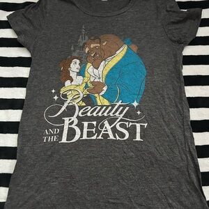 Disney Beauty and the Beast Charcoal Tee